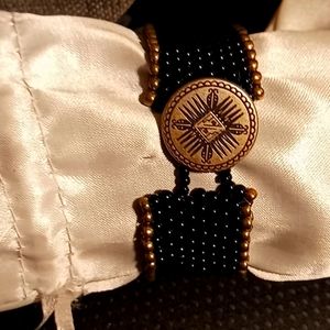 Rare Haskell button cuff bracelet